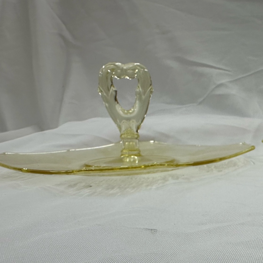 Vintage Paden City Glass Sandwich Tray Serving Platter